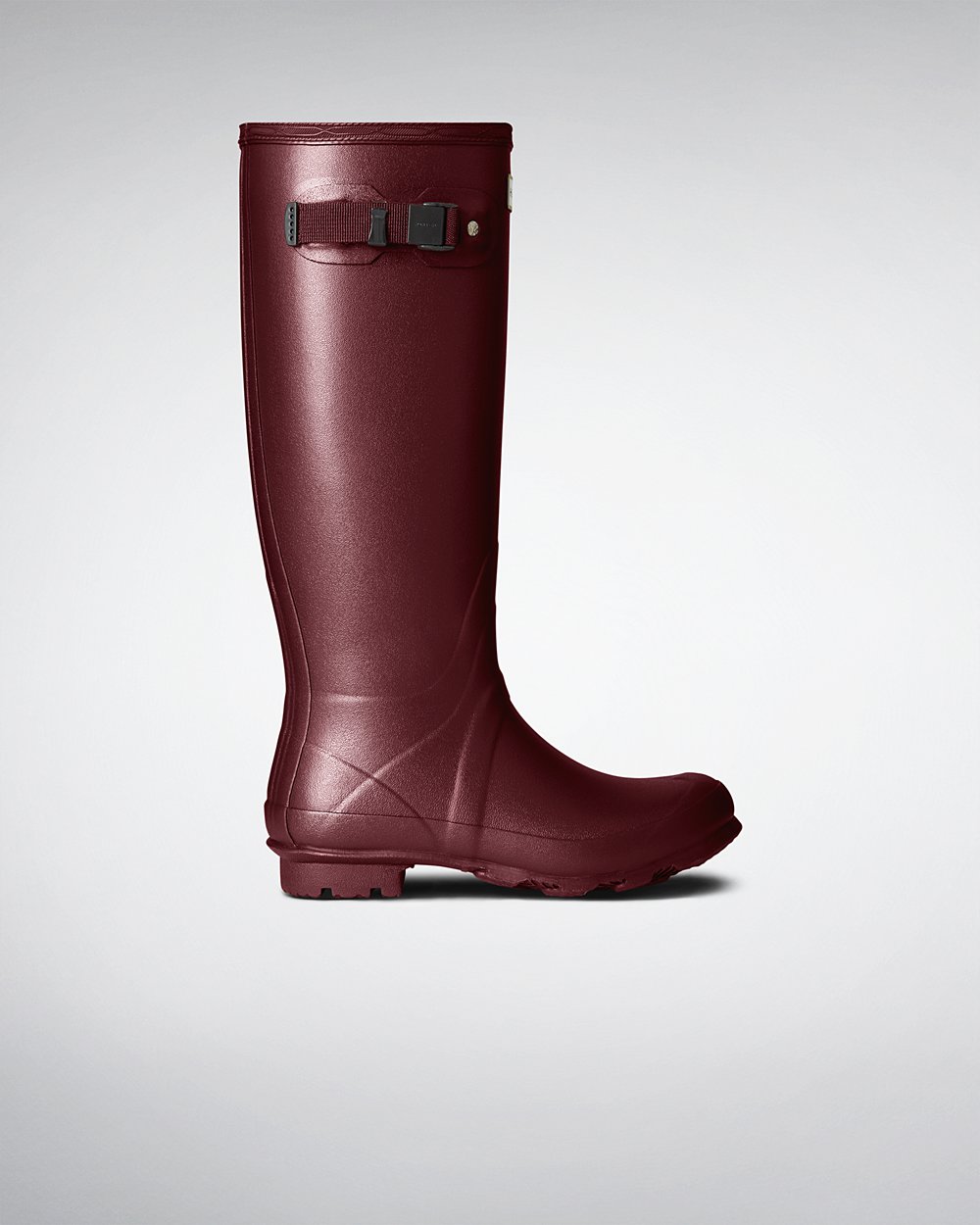 Galochas Altas Hunter Feminina Roxo Vermelhas - Norris Field Neoprene Lined - 98QABKELX